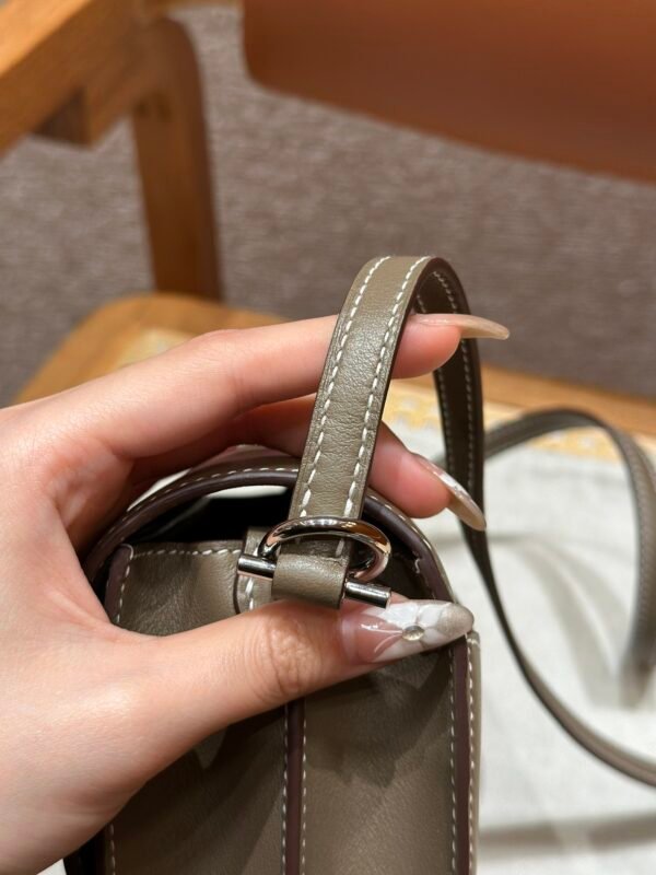 DDMode Roulis 18CM Evercolor Leather Silver Hardware CK18 Etoupe Full Handmade