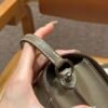 DDMode Roulis 18CM Evercolor Leather Silver Hardware CK18 Etoupe Full Handmade