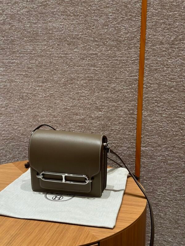 DDMode Roulis 18CM Evercolor Leather Silver Hardware CK18 Etoupe Full Handmade