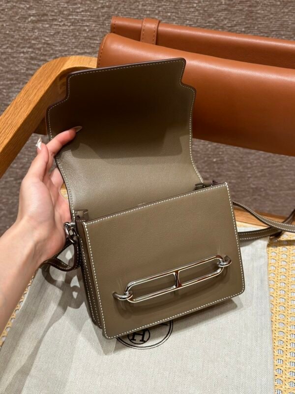 DDMode Roulis 18CM Evercolor Leather Silver Hardware CK18 Etoupe Full Handmade