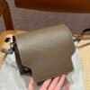 DDMode Roulis 18CM Evercolor Leather Silver Hardware CK18 Etoupe Full Handmade