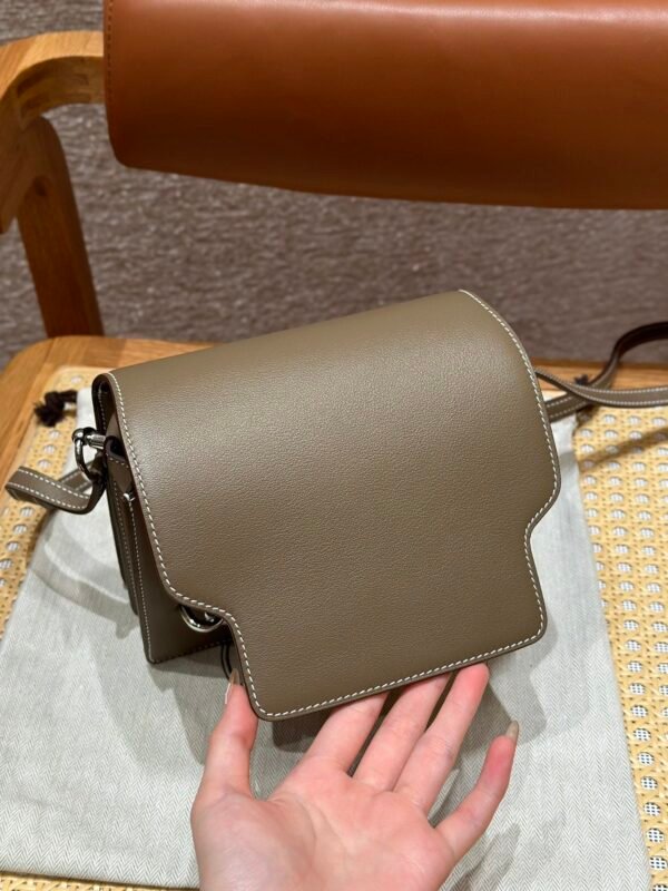 DDMode Roulis 18CM Evercolor Leather Silver Hardware CK18 Etoupe Full Handmade