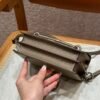 DDMode Roulis 18CM Evercolor Leather Silver Hardware CK18 Etoupe Full Handmade