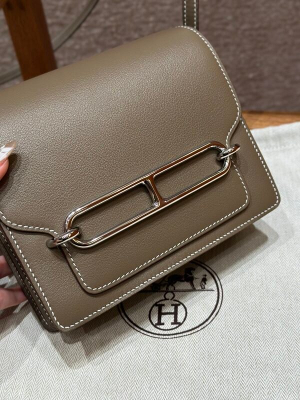 DDMode Roulis 18CM Evercolor Leather Silver Hardware CK18 Etoupe Full Handmade