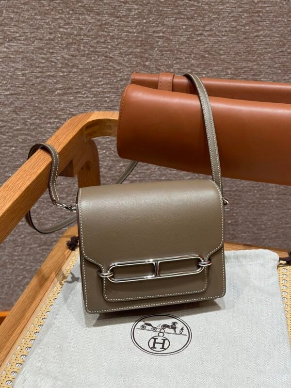DDMode Roulis 18CM Evercolor Leather Silver Hardware CK18 Etoupe Full Handmade