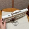 DDMode Hermes Kelly Cut Clutch Bag Epsom Leather M4 Gris Pale Silver Hardware