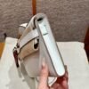 DDMode Hermes Kelly Cut Clutch Bag Epsom Leather M4 Gris Pale Silver Hardware