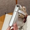 DDMode Hermes Kelly Cut Clutch Bag Epsom Leather M4 Gris Pale Silver Hardware