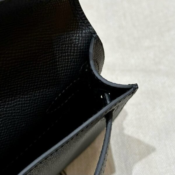 DDMode Kelly Cut Epsom Leather 31CM CK89 Black Silver Hardware
