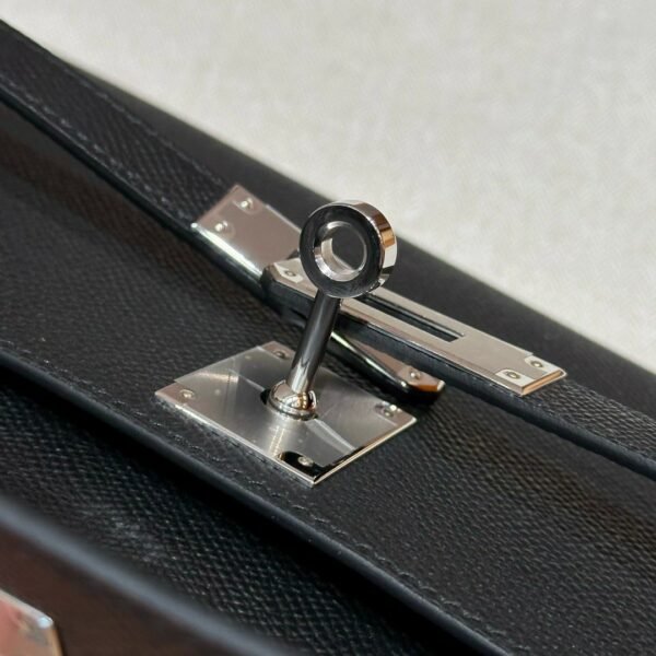 DDMode Kelly Cut Epsom Leather 31CM CK89 Black Silver Hardware