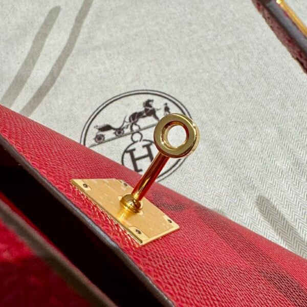 DDMode Hermes Kelly Cut 31CM Epsom Leather Q5 Rouge Casaque Gold Hardware