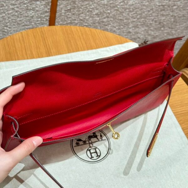 DDMode Hermes Kelly Cut 31CM Epsom Leather Q5 Rouge Casaque Gold Hardware