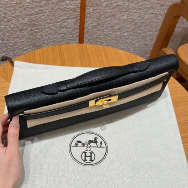 DDMode Hermes Kelly Cut 31CM Epsom Leather CK89 Black Gold Hardware