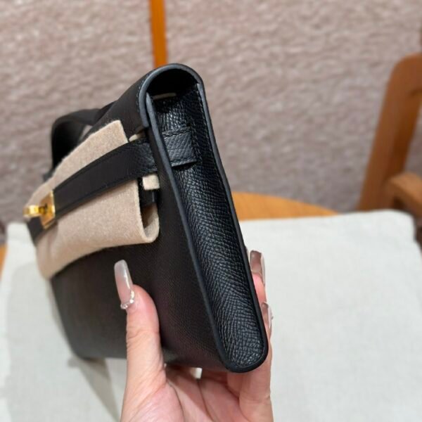 DDMode Hermes Kelly Cut 31CM Epsom Leather CK89 Black Gold Hardware