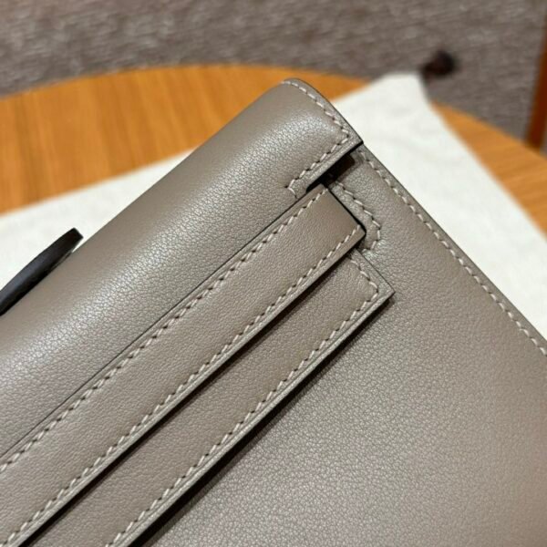 DDMode Hermes Kelly Cut 31CM Swift Leather CK18 Etoupe Silver Hardware