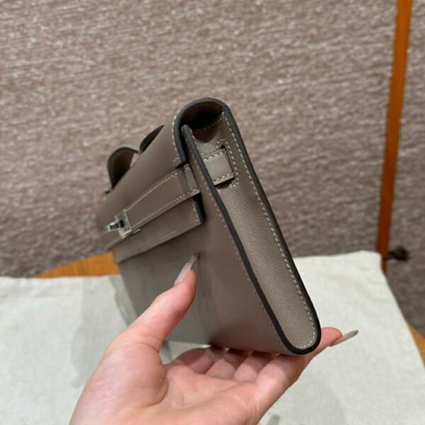 DDMode Hermes Kelly Cut 31CM Swift Leather CK18 Etoupe Silver Hardware