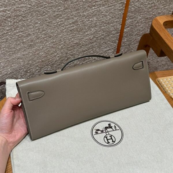 DDMode Hermes Kelly Cut 31CM Swift Leather CK18 Etoupe Silver Hardware