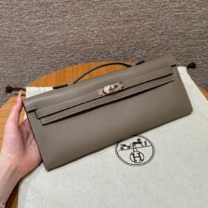 DDMode Hermes Kelly Cut 31CM Swift Leather CK18 Etoupe Silver Hardware