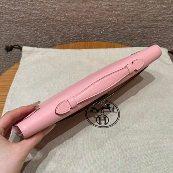 DDMode Hermes Kelly Cut 31CM Swift Leather 3Q Rose Sakura Silver Hardware