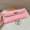 DDMode Hermes Kelly Cut 31CM Swift Leather 3Q Rose Sakura Silver Hardware