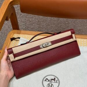 DDMode Hermes Kelly Cut 31CM Epsom Leather 55 Rogee H Epsom Silver Hardware