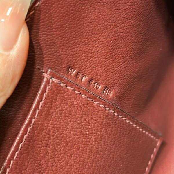DDMode Hermes Kelly Cut 31CM Shiny Crocodile Leather CK57 Bordeaux Gold Hardware