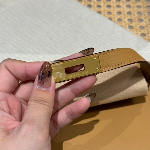 DDMode Hermes Kelly Cut 31CM Epsom Leather 4B Biscuit Gold Hardware