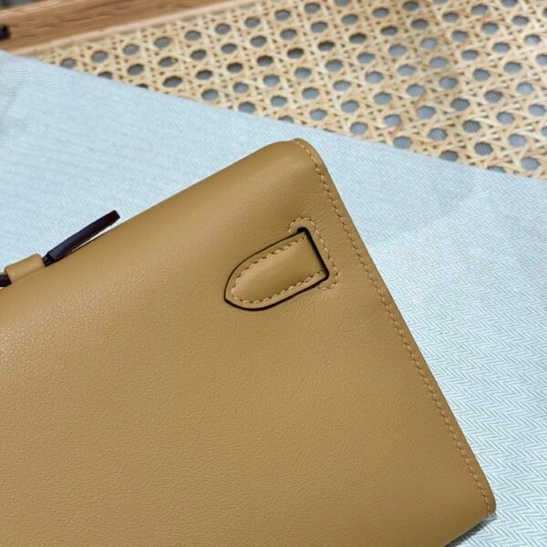 DDMode Hermes Kelly Cut 31CM Epsom Leather 4B Biscuit Gold Hardware