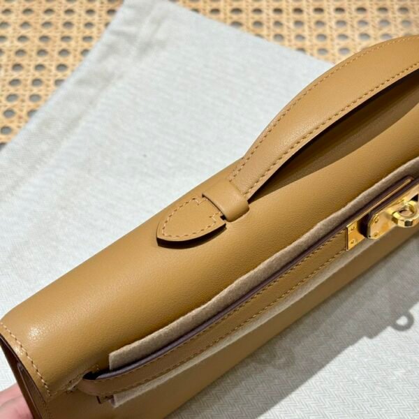 DDMode Hermes Kelly Cut 31CM Epsom Leather 4B Biscuit Gold Hardware