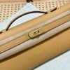 DDMode Hermes Kelly Cut 31CM Epsom Leather 4B Biscuit Gold Hardware