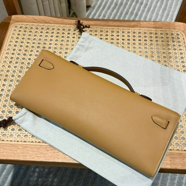 DDMode Hermes Kelly Cut 31CM Epsom Leather 4B Biscuit Gold Hardware