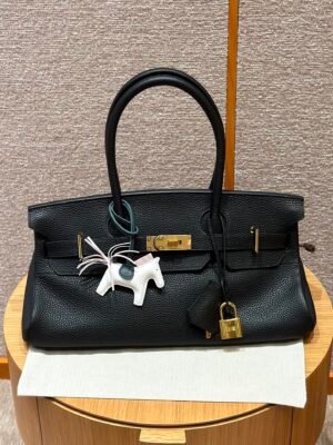 DDMode Vs Steven Shoulder Birkin CK89 Black 42CM Togo Leather Full Handmade