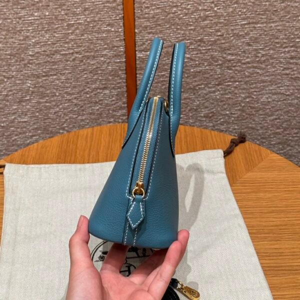 DDMode Mini Bolide 75 Blue Jean Evercolor Leather Gold Hardware