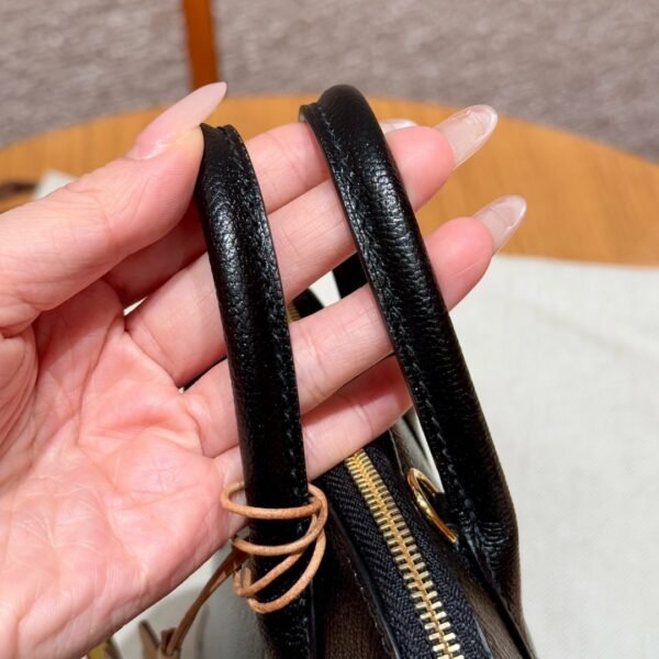 DDMode Mini Bolide 18CM Image CK89 Black Chever Leather Gold Hardware
