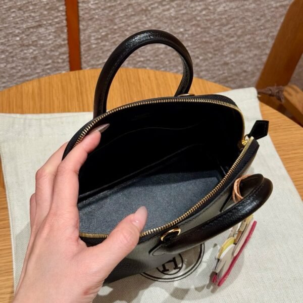 DDMode Mini Bolide 18CM Image CK89 Black Chever Leather Gold Hardware
