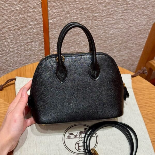 DDMode Mini Bolide 18CM Image CK89 Black Chever Leather Gold Hardware