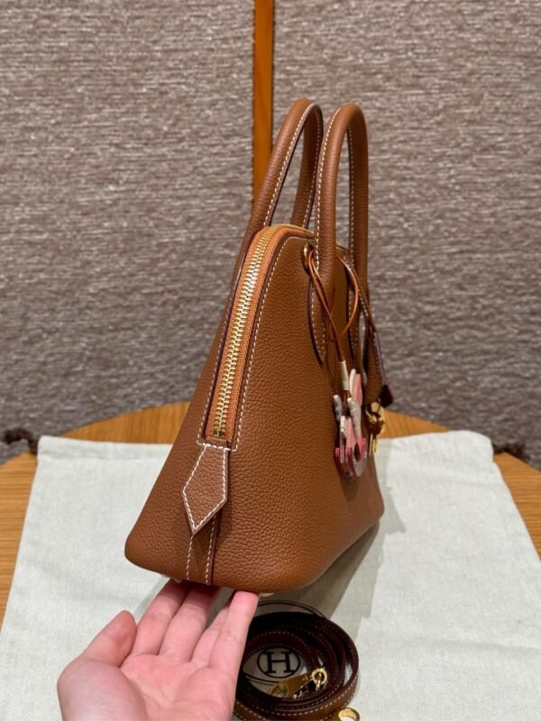 DDMode Mini Bolide Togo Leather CK37 Gold 18CM Gold Hardware