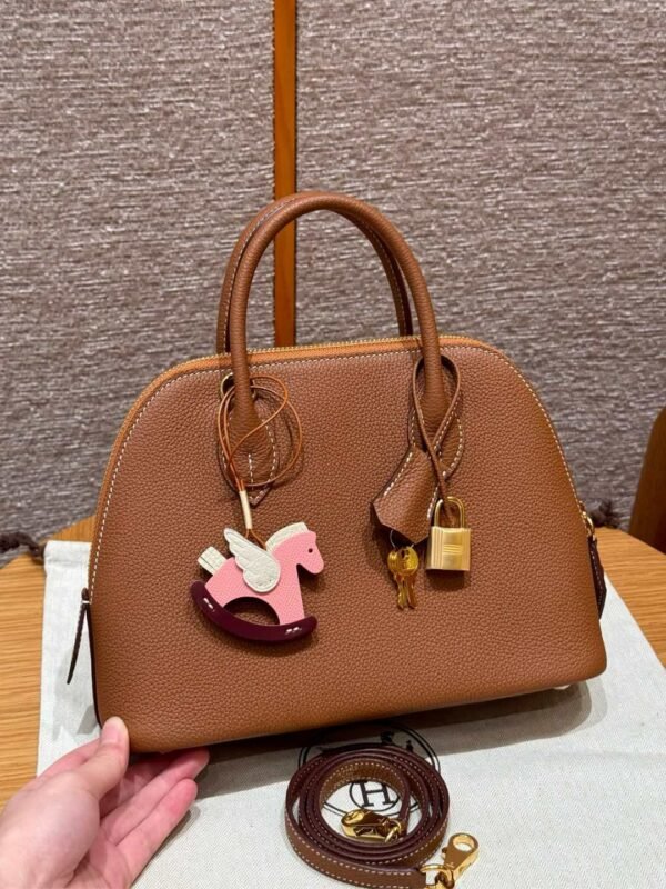 DDMode Mini Bolide Togo Leather CK37 Gold 18CM Gold Hardware