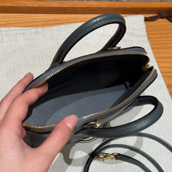 DDMode Mini Bolide 18CM 63 Vert Cypress Chever Leather Gold Hardware