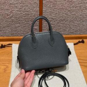 DDMode Mini Bolide 18CM 63 Vert Cypress Chever Leather Gold Hardware