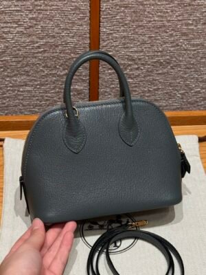 DDMode Mini Bolide 18CM 63 Vert Cypress Chever Leather Gold Hardware