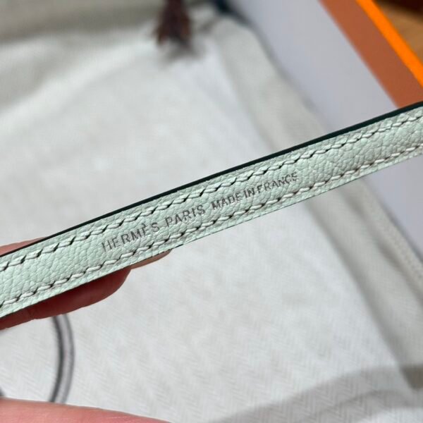 DDMode Mini Kelly 0S Vert Fizz Chever Leather Silver Hardware