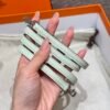 DDMode Mini Kelly 0S Vert Fizz Chever Leather Silver Hardware