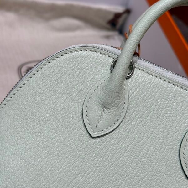 DDMode Mini Kelly 0S Vert Fizz Chever Leather Silver Hardware
