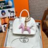 DDMode Vs Steven Mini Bolide 01 Blanc Chever Leather Silver Hardware