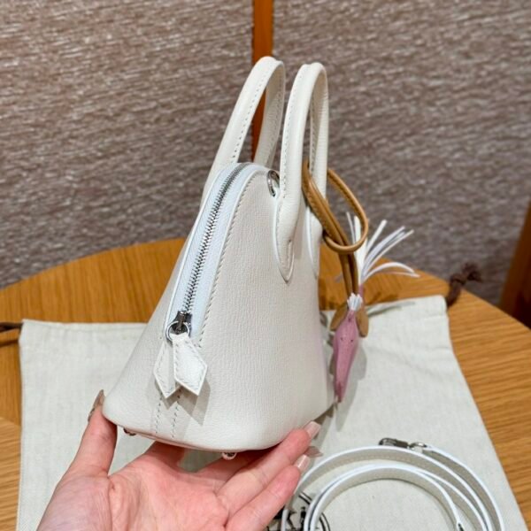 DDMode Vs Steven Mini Bolide 01 Blanc Chever Leather Silver Hardware