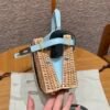 DDMode Kelly Picnic Blue Brume 20CM Swift Leather Silver Hardware New York City USA