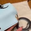DDMode Kelly Picnic Blue Brume 20CM Swift Leather Silver Hardware New York City USA