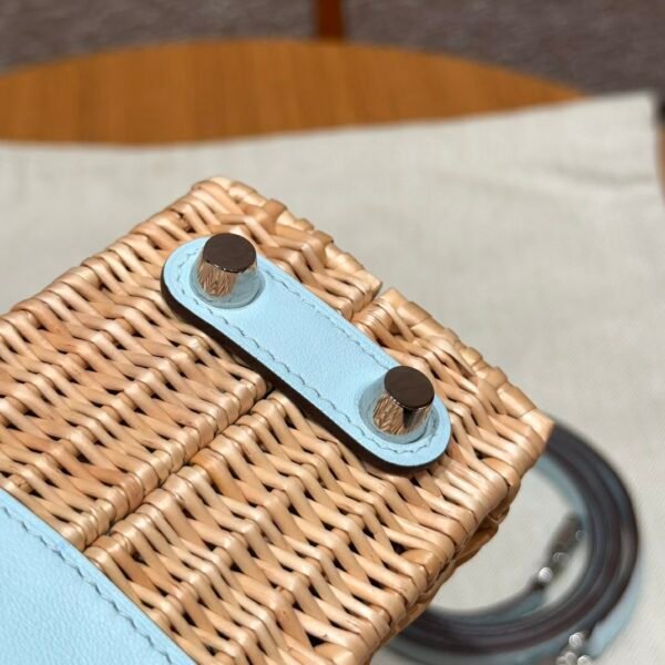 DDMode Kelly Picnic Blue Brume 20CM Swift Leather Silver Hardware New York City USA
