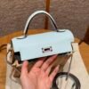DDMode Kelly Picnic Blue Brume 20CM Swift Leather Silver Hardware New York City USA